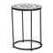 Baxton Studio Kaden Modern & Contemporary Multi-Colored Glass and Black Metal Outdoor Side Table 206-12125 - alternate 3